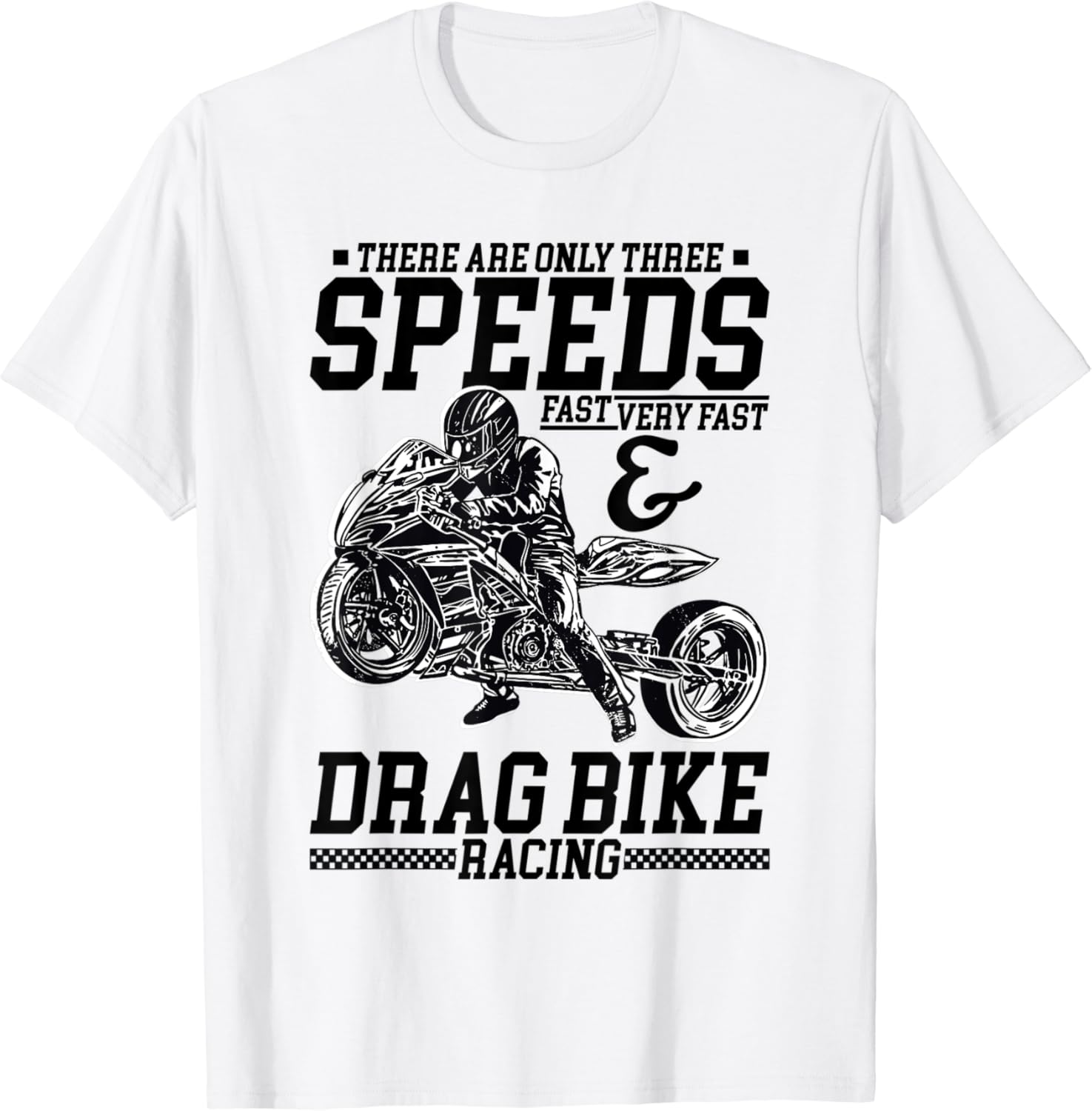 Drag Bike Racing Motif For Motorsport Fans TShirt Amazon.co.uk Clothing